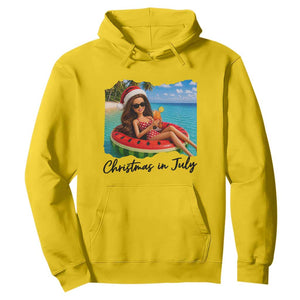 Christmas In July Tropical Doll Face Meme Hoodie Summer Vacation Graphic TS12 Daisy Print Your Wear