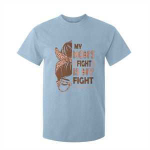 Endometrial Cancer Support T Shirt For Kid My Moms Fight My Fight