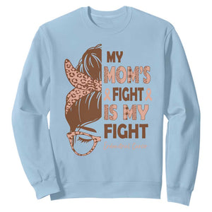 Endometrial Cancer Support Sweatshirt My Moms Fight My Fight