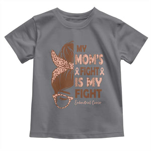 Endometrial Cancer Support Toddler T Shirt My Moms Fight My Fight