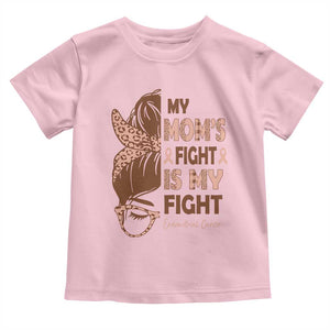 Endometrial Cancer Support Toddler T Shirt My Moms Fight My Fight