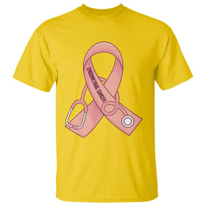 Endometrial Cancer Healthcare Warrior T Shirt Peach Stethoscope Nurse