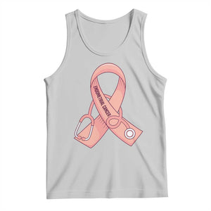 Endometrial Cancer Healthcare Warrior Tank Top Peach Stethoscope Nurse