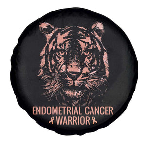 Endometrial Cancer Warrior Tiger Spare Tire Cover Strength Courage Hope