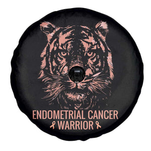 Endometrial Cancer Warrior Tiger Spare Tire Cover Strength Courage Hope