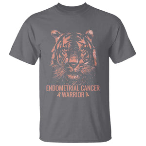 Endometrial Cancer Warrior Tiger T Shirt Strength Courage Hope
