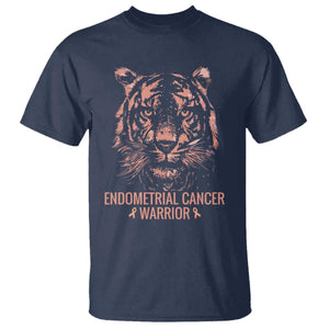 Endometrial Cancer Warrior Tiger T Shirt Strength Courage Hope