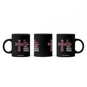 My God Is Stronger Than Breast Cancer Survivor Hope Gift Coffee Mug