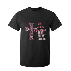 My God Is Stronger Than Breast Cancer Survivor Hope Gift T Shirt For Kid