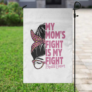 Breast Cancer Support Garden Flag My Moms Fight My Fight