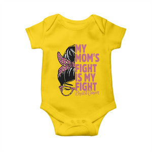 Breast Cancer Support Baby Onesie My Moms Fight My Fight