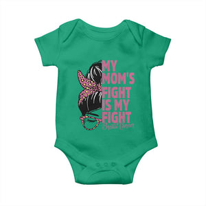 Breast Cancer Support Baby Onesie My Moms Fight My Fight
