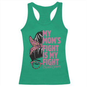 Breast Cancer Support Racerback Tank Top My Moms Fight My Fight