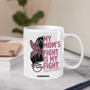 Breast Cancer Support Coffee Mug My Moms Fight My Fight