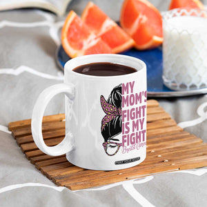 Breast Cancer Support Coffee Mug My Moms Fight My Fight