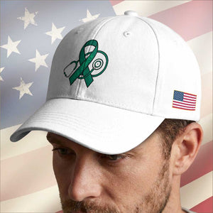 Liver Cancer Strong Nurse Warrior Baseball Cap Stethoscope Healthcare Support Gift