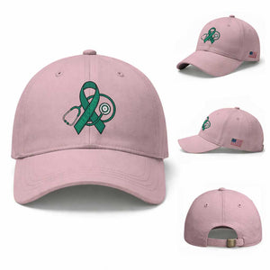 Liver Cancer Strong Nurse Warrior Baseball Cap Stethoscope Healthcare Support Gift