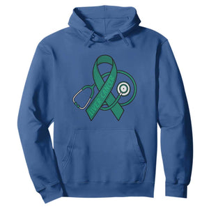 Liver Cancer Strong Nurse Warrior Hoodie Stethoscope Healthcare Support Gift