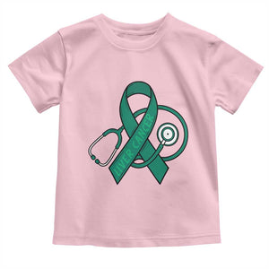 Liver Cancer Strong Nurse Warrior Toddler T Shirt Stethoscope Healthcare Support Gift