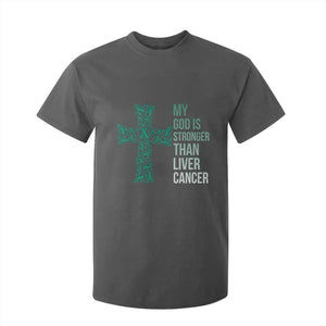 My God Is Stronger Than Liver Cancer T Shirt For Kid Faith Hope Support Gift
