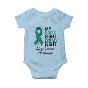 Liver Cancer Support Warrior Gift Baby Onesie My Dad Fight My Fight
