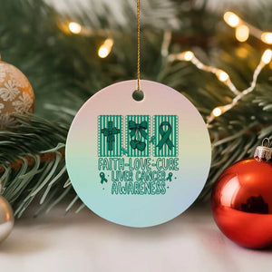 Faith Love And Cure Liver Cancer Awareness Ceramic Ornament Hope Survivor Support