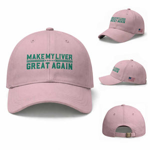 Make My Liver Great Again Baseball Cap Liver Cancer Support Gift