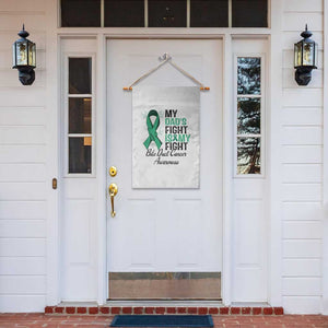 Cholangiocarcinoma Support Warrior Gift Garden Flag My Dad Fight My Fight