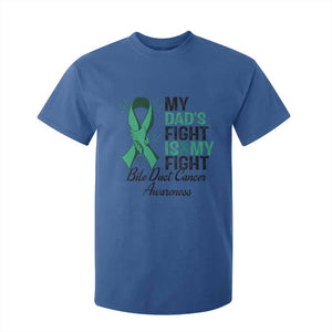 Cholangiocarcinoma Support Warrior Gift T Shirt For Kid My Dad Fight My Fight