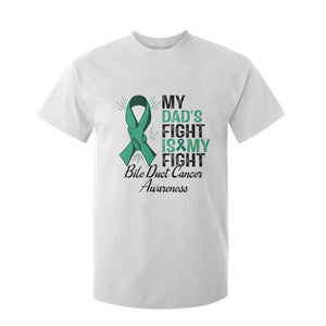 Cholangiocarcinoma Support Warrior Gift T Shirt For Kid My Dad Fight My Fight