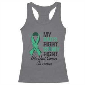 Cholangiocarcinoma Support Warrior Gift Racerback Tank Top My Dad Fight My Fight