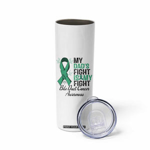 Cholangiocarcinoma Support Warrior Gift Skinny Tumbler My Dad Fight My Fight