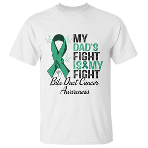 Cholangiocarcinoma Support Warrior Gift T Shirt My Dad Fight My Fight