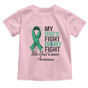 Cholangiocarcinoma Support Warrior Gift Toddler T Shirt My Dad Fight My Fight