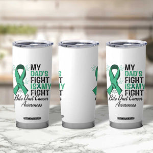 Cholangiocarcinoma Support Warrior Gift Tumbler Cup My Dad Fight My Fight