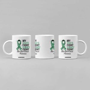 Cholangiocarcinoma Support Warrior Gift Coffee Mug My Dad Fight My Fight
