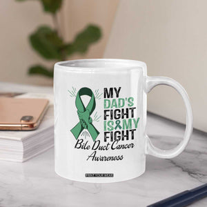 Cholangiocarcinoma Support Warrior Gift Coffee Mug My Dad Fight My Fight