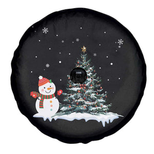Christmas Snowman Spare Tire Cover Funny Snowmen With Christmas Tree TS12 Print Your Wear