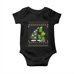 Christmas Snowman Squad Baby Onesie Funny Holiday Snowmen With Xmas Tree TS12 Black Print Your Wear