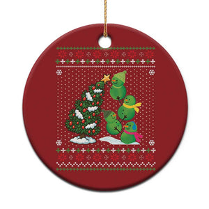 Xmas Snowman Squad Christmas Ornament Funny Holiday Snowmen With Xmas Tree TS12 Print Your Wear