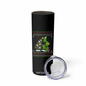 Christmas Snowman Squad Skinny Tumbler Funny Holiday Snowmen With Xmas Tree TS12 Print Your Wear
