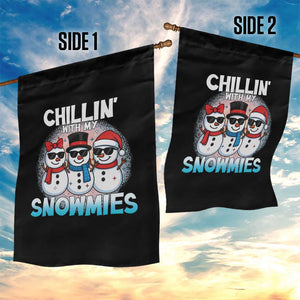 Christmas Snowman Garden Flag Chillin With My Snowmies Christmas Snowman TS12 Print Your Wear