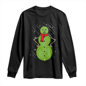 Christmas Snowman Long Sleeve Shirt Funny Angry Snowmen TS12 Black Print Your Wear