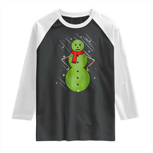 Christmas Snowman Raglan Shirt Funny Angry Snowmen TS12 Black White Print Your Wear