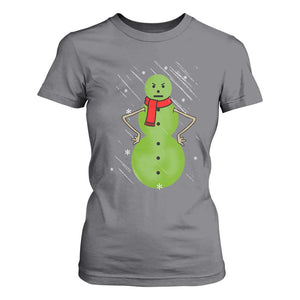 Christmas Snowman T Shirt For Women Funny Angry Snowmen TS12 Charcoal Print Your Wear