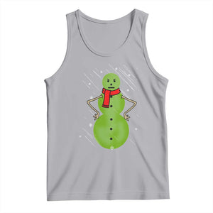 Christmas Snowman Tank Top Funny Angry Snowmen TS12 Athletic Heather Print Your Wear