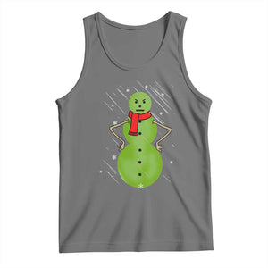 Christmas Snowman Tank Top Funny Angry Snowmen TS12 Black Heather Print Your Wear