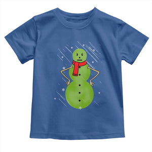 Christmas Snowman Toddler T Shirt Funny Angry Snowmen TS12 Royal Blue Print Your Wear