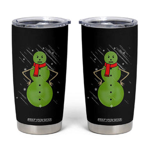 Christmas Snowman Tumbler Cup Funny Angry Snowmen TS12 Black Print Your Wear