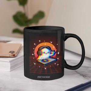 Halloween Ghost Coffee Mug Funny Trippy Vaporwave DJ Music Party TS12 Print Your Wear
